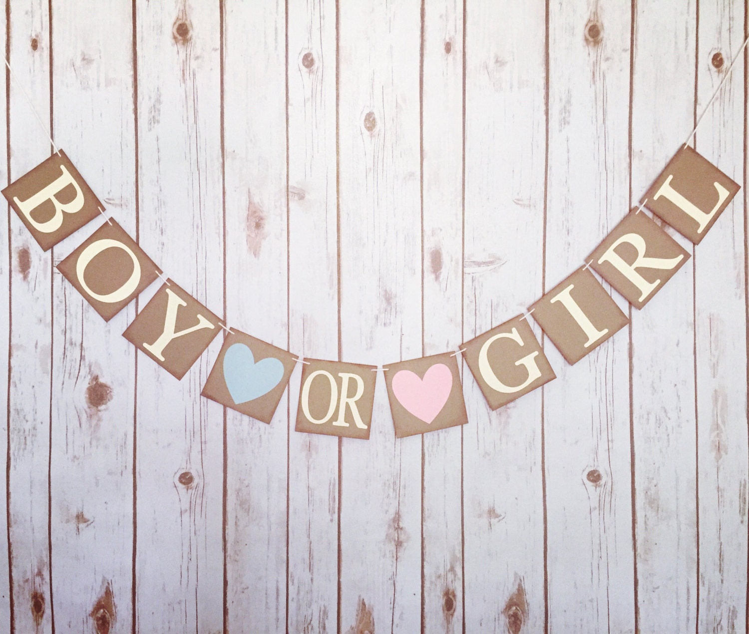 Gender reveal banner gender reveal baby shower banner boy or