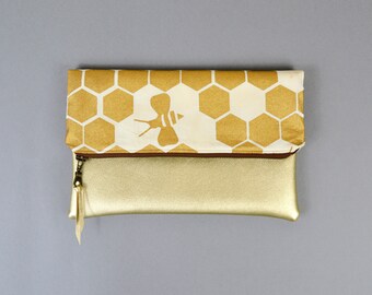 Faux Leather Foldover Clutch, Vegan Leather Clutch, Clutch Purse, Clutch Bag, fold over clutch, Foldover Clutch, Leather Clutch Bag