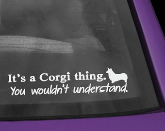 Pembroke Welsh Corgi Thing Vinyl Decal