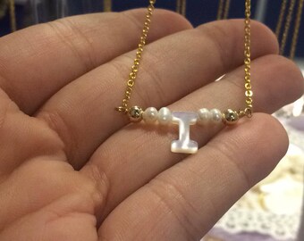 Personalized gift lower case initial Necklace