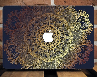Gold Henna Macbook Pro 13 Case Macbook Retina 15 Hard Case Macbook Air 13 Case MacBook Air 11 Hard Case Macbook 12 Case Laptop Case WCM2084