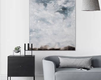 Landscape painting Large abstract landscape art Abstract painting Large original painting on canvas Abstract art Horizon painting Minimalist