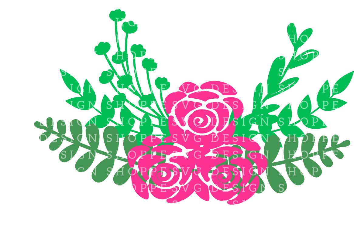 Download Floral Swag SVG Files SVG Design Silhouette Cameo Cricut
