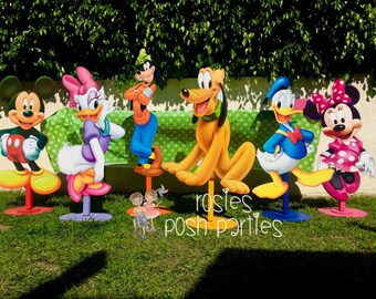 Mickey Mouse Clubhouse birthday party wood guest table Mickey Mouse Clubhouse birthday party wood guest table