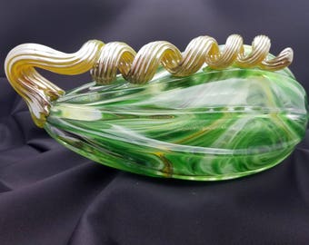Hand Blown Glass Pumpkin Gourd