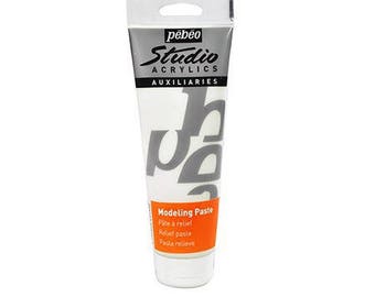 Auxiliaire modeling paste 250 ml Studio Acrylics - PEBEO - Ref 524130 ---------- Jusqu'à épuisement du stock !