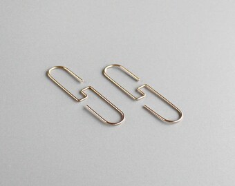 Geometric Hook Earrings -Minimalist Hook Earrings -Modern Minimalist Earrings - Minimalist Jewelry -Modern Jewelry -Sophisticated Gifts