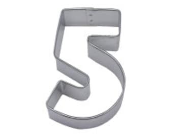 Number 5 Cookie Cutter
