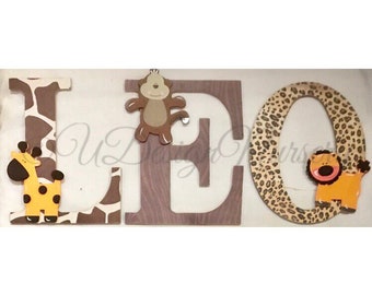 safari letters etsy