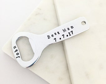 Personalised Best Man Bottle Opener | Wedding Keepsake | Wedding Party Gift | Groom | Groomsmen | Bottle Opener | Beer Opener | Keepsake