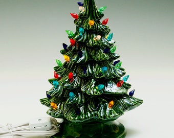 SALE Lighted Ceramic Christmas Tree Collection 7 inches tall