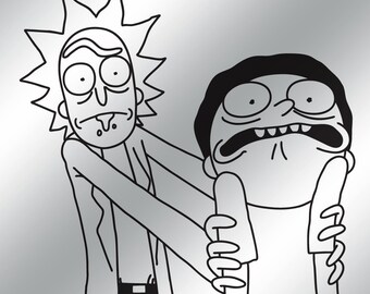 RICK AND MORTY Vinyl Decal - Nine Color Choices!