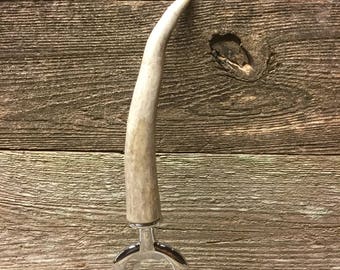 Antler tine bottle opener