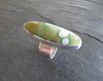 Australian Variscite Ring in Sterling Silver
