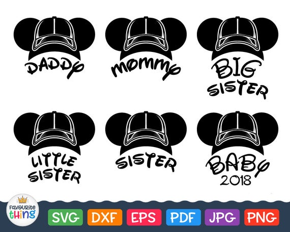 Download Mickey Mouse in Ball Cap SVG Disney Family Trip Svg Daddy