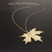 Natural Maple Tree Leaf Pendant bulk charms for necklace.
