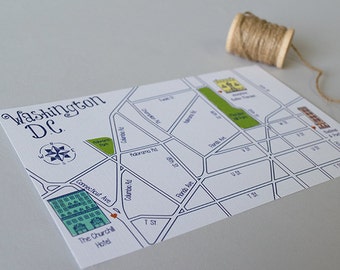 Custom Wedding Map