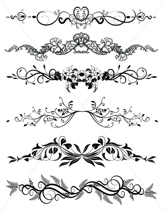 Free Free 195 Flower Border Line Svg SVG PNG EPS DXF File