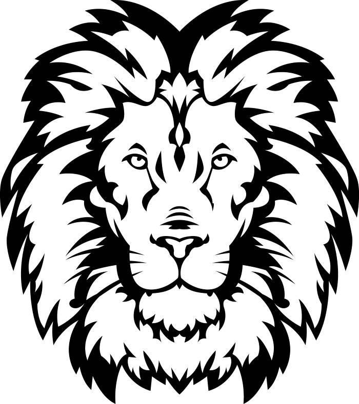 Lion 15 Head Wild Cat School Mascot Company Logo .SVG .EPS