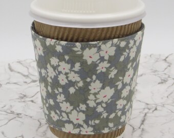 Reusable Reversible Fabric Coffee Cup Cosy Sleeve | Cup Cosy | Cup Sleeve | Fabric Cup Holder | Coffee Cup Cosy | Coffee Cup Sleeve
