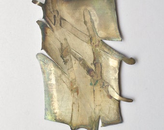 THE FIGHT - metal art wall sculpture silver 925