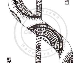 Alphabet Art Print ( Z and Symbols )