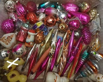 14 boxes of soviet ussr russia christmas tree ornaments to choose from decoration deco art old vintage antique rare exclusive toys glass
