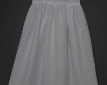 Antike Vintage weiß Baumwolle Taufkleid Log Unterrock