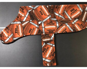 Sale! Fleece Medium Dog Jacket - READY TO SHIP - Footballs