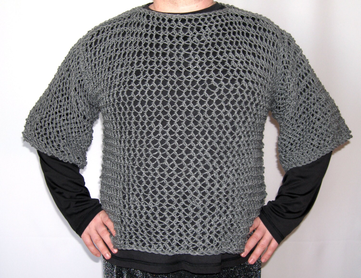 chainmail print t shirt