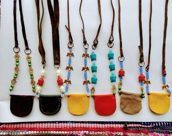 Angel Medicine Pouch Necklace