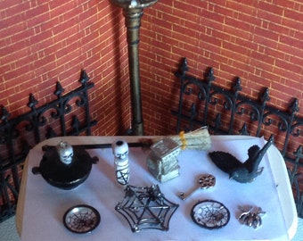 Haunting Miniature Witch Altar Accessories
