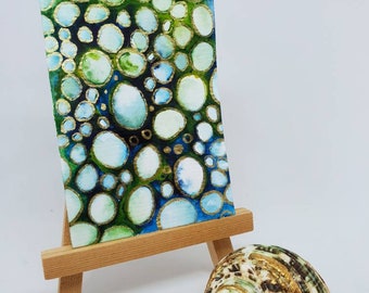 Golden Coral ATC ACEO artist trading card