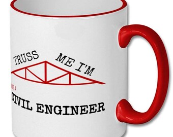 Funny civil engineer pun,civil engineer mug,civil engineering,engineering gift,engineering mug,engineering student,college,university,mug