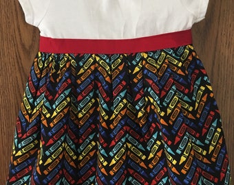 Bright Crayon T-Shirt Dress