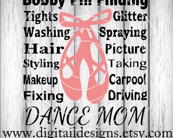 Download My favorite dancer calls me mom svg eps dxf png cricut