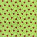 Ladybug on Leaf Cotton fabric