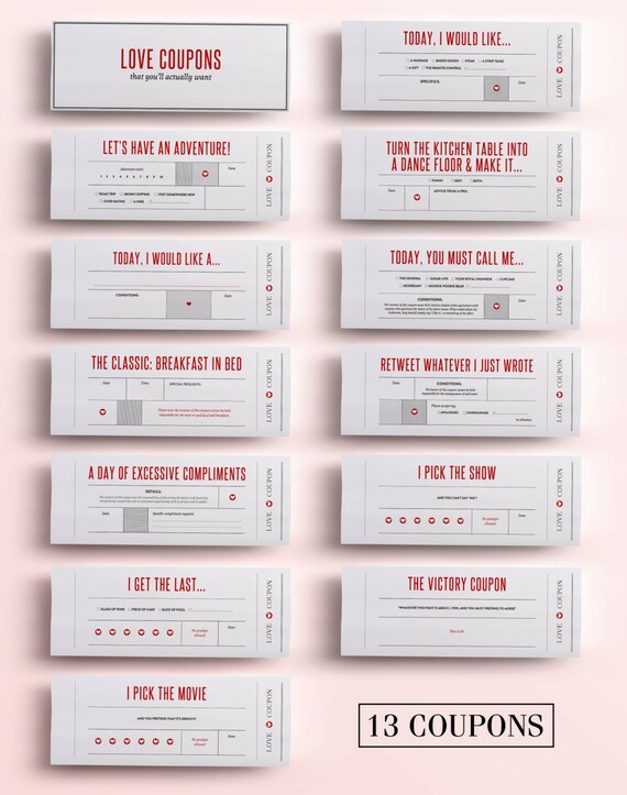 funny coupon book