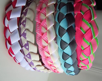 Woven headband, ribbon woven headbands, girls headbands