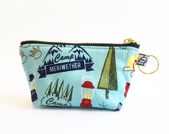 Charlie Change Purse, Change Purse, Zippered Pouch, Zippered Handbag, Fabric Accessories, Accessories, Cosmetic Bag, Camp