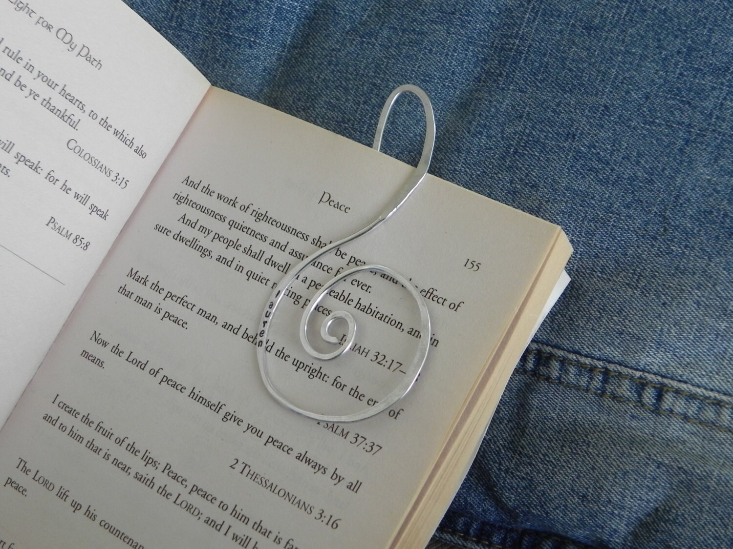 Personalized Treble clef wire Bookmark... shaped wire