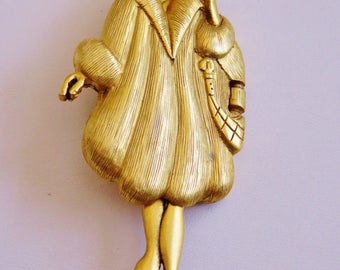 AJC Before And After Taxes Brooch Pin/Hard To Find