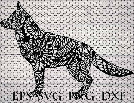 Download Zentangle dog svg / zentangle animal svg / animal mandala ...