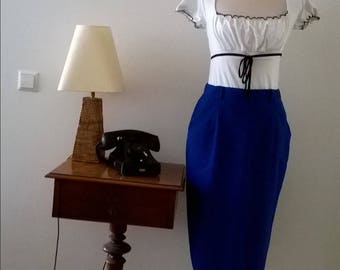 Vintage brush skirt, years 80