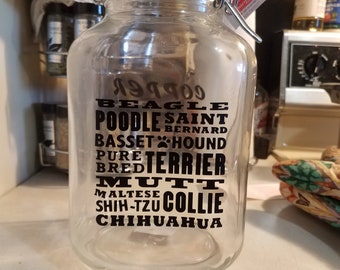 3qt. Dog Treat/Cookie Jar