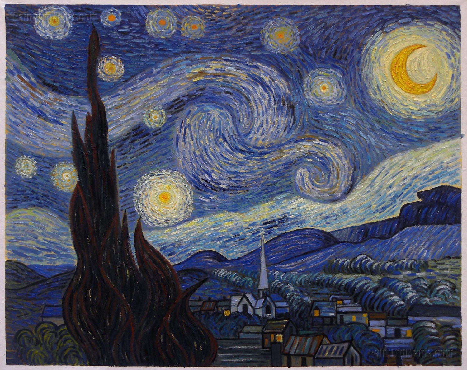Die sternenklare Nacht Vincent Van Goghhandgemalte