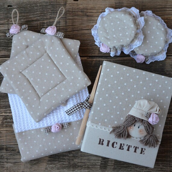 Set coordinati Annie per la cucina in stile shabby Set coordinati Annie per la cucina in stile shabby