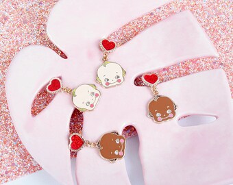 brown or blondie kewpie earrings