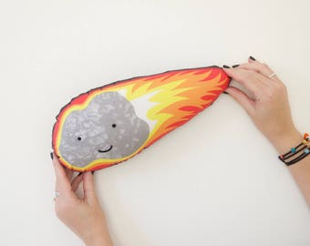 Asteroid Cushion, Meteor, Meteorite, Space Cushion, Kids Decor, Fireball Cushion, Space Lovers