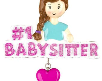 Personalized #1 Babysitter Ornament